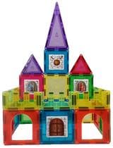 Brinquedo blocos de montar infantil magforma castelo 28 stem