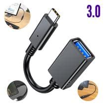 Cabo OTG Tipo-C Pendrive USB 3.0 Femea Celular Smartphone - CABO TIPO C OTG USB 3.0