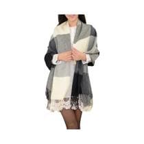 Cachecol de Inverno Feminino - Quente, Grosso e Estiloso em Imitação de Caxemira