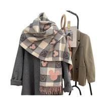 Cachecol Feminino De Luxo Para Inverno Em Caxemira Com Borlas Longas, Pashmina Quente Estampada, - IROJEFF