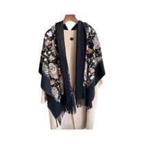 Cachecol Feminino Quente De Caxemira, Moda Inverno, Bordado, Pashmina, Xale Grosso, Lenço De Pescoço - IROJEFF