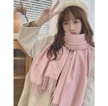 Cachecol Longo Feminino Estilo Cashmere Cor Lisa - princesa