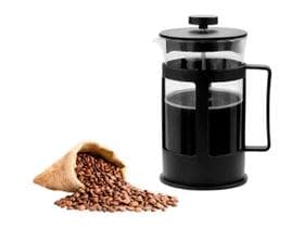 Cafeteira Prensa Francesa Cremeira 600ML Leite Café Cappuccino de Vidro e Plástico - Livon