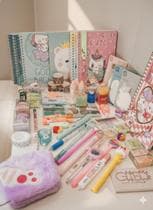 Caixa de presente Papelaria Fofa e Criativa kit com 30 itens Premium Material Escolar - Box Select - Lee.shop
