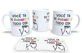 Caneca de Porcelana Personalizada Flork Frases Engraçadas, Divertidas e Deboche P11 - Estampa Sublimada