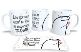 Caneca de Porcelana Personalizada Flork Frases Engraçadas, Divertidas e Deboche P12 - Estampa Sublimada
