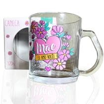 Caneca de Vidro 320ml Personalizada Frases Dia das Mães Presente - Wincy