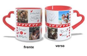 Caneca Dia dos Namorados com fotos e frase - Kneca.s e Personalizados