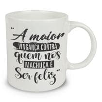 Caneca Frases Motivacionais Sortida 320mL - Cerâmica Regina