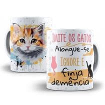 Caneca Gato Frase Engraçada Meme Porcelana Personalizada - Tio da Caneca