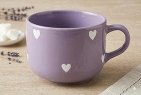Caneca Jumbo 600ml Estampa Corações Dia dos Namorados Presente Casal - Casuh Home