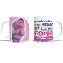 Caneca Xicara ceramica porcelana de café Frases Personagens Desenho Divertidamente 2 - ABRAKADABRA33