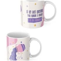 Caneca Xicara de Café ou Chá de Porcelana Personalizada Signos Aquario Divertida Engraçada para Presente Criativo 325ml - ocamelo