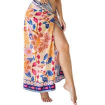 Canga Linda em Viscose Estampada Moderna para Saída De Praia e Piscina - Moda Verão - Lola Bianca