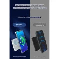 Carregador Portátil Magnético Indução Sem Fio Compativel com iPhone 11 12 13 14 15 16 17 Power Bank Rápido e eficaz - Foxcom