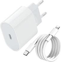 Carregador Turbo Fonte 30w Usb-c+ Cabo Compatível com IPhone 11 12 13 14 Pro X XR XS - agold
