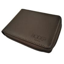 Carteira Masculina de Couro Legítimo Grande com Ziper externo Completa grande executiva porta documentos - Roder