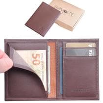 Carteira Masculina Feminina Couro Vertical Slim Porta Cartões CNH RG Marca Bellvolpe