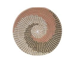CESTA DECORATIVA SEAGRASS BEGE 35cm - Flor Arte