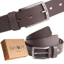 Cinto Masculino Couro Legítimo Preto ou Marrom Marca BELLVOLPE