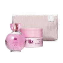 Combo Presente Liz Flora: Desodorante Colônia 100ml + Hidratante Desodorante 250g + Nécessaire - Feminino
