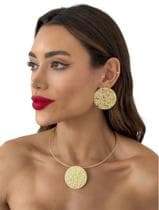 Conjunto Colar + Brinco Folheado A Ouro 18k - Auryah Semijoias