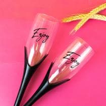 Conjunto de Taças de Praia Cheers para Espumante e Vinho Rosé - 2 Unidades - Grupo Roice (Wincy)