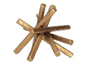 Decoração Escultura Abstrata Moderna Asterisco Em Metal - Casa Hera Maria