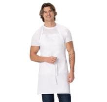 Delantal Chef Works Unisex con Pechera Blanco 84x70 cm Talla Única