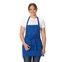 Delantal Chef Works Unisex con Tres Bolsillos, Color Royal, Talla Única