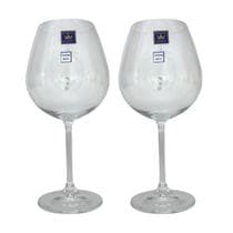 Duas unidades de taças vinho tinto - 650ml - cristal bohemia