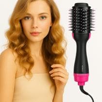 Escova Secadora Profissional Seca Alisa E Modela Cabelo Com Cabo - Dfjn