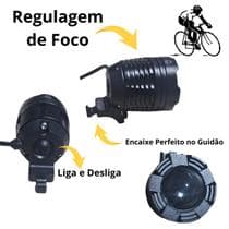 Farol Bike Lanterna Bike Led Recarregavel bateria 8 horas - Tyru