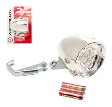 Farol Dianteiro C/ 3 Led Vintage Retrô Cromado Bicicleta - Absolute