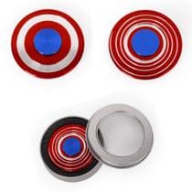 Fidget Hand Spinner Metal Espiral Escudo Antiestresse - B2L