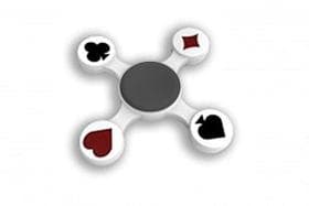 Fidget Hand Spinner - Naipes - Honey