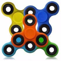 Fidget Spinner Tradicional 3 Pontas Unidade Cores Vivas Amarelo Azul Preto Vermelho Branco Verde - Fidget Hand Spinner Rolamento Anti Stress