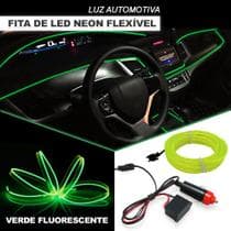 Fita Barra Led P/ Painel Verde Neon Fluorescente Crossfox 2010 2016 2017 2018 2019 2020 5m Flexível Top - JP2
