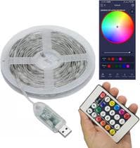 Fita Led Aplicativo Celular Telefone App Cores RGB 10 Metros IP68 Decoraçao Arvore Natal Quarto Gamer Gesso Festa Escada - LF Presentes Ltda