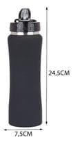 Garrafa Água Esportiva Academia Fitness Treino Com Alça Inox - InterPonte