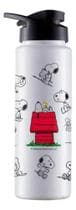 Garrafa Agua Squeeze Turma Do Snoopy Branca Bpa Free - bandeirante