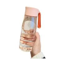 Garrafa de Água Esportiva Portátil (550ml/650ml) - Transparente e Livre de BPA