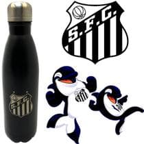 Garrafa Esportivo de Aço Inoxidável 750ml Santos Ideal Para Colecionador - Riberken
