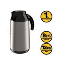 Garrafa Térmica Berlim Unitermi 1 Litro Inox Café, Chá e Água