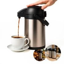 Garrafa Térmica De Inox 1 Litro Quentes E Frios Por Mais Tempo, Resistente, Portátil E Elegante, Ideal Para Café, Chá, Viagens E Uso Diário - Jhamba