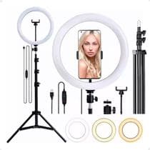 Iluminador Ring Light Lorben Arco Aro De Led 26cm 10 Polegadas Selfie Youtuber Blogueiro Maquiagem GT6312