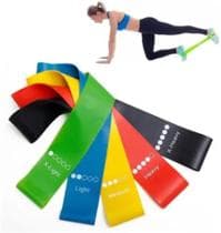 IMPORTADO Kit 5 Fitas Elásticas Musculação Fisioterapia Exercício - SWEET HOME