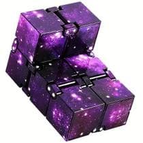 Infinity Cube Cubo Articulado Galáxia Presente Criativo Escritório Gadget Geek Nerd Top Já Top - Cubo Infinito Fidget Toy Galáxia Anti Stress