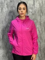 Jaqueta Corta Vento Feminino Impermeável Blusa Corta-Vento Dry Fit Resistente Água Capuz Forrada
