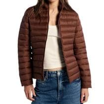 Jaqueta Feminina Hering ML Puffer Matelassê Marrom K0M08KSI